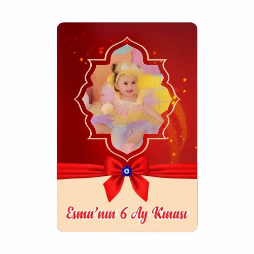 6 Ay Kınası Temalı Magnet